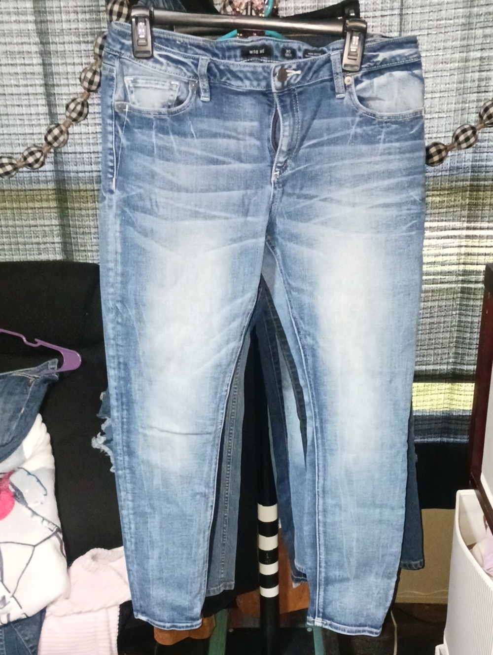 Miss Me Faded Light Blue Skinny Jeans